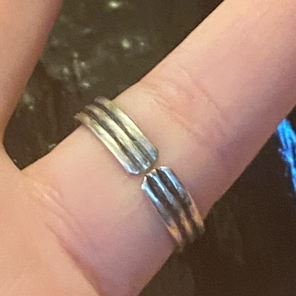 Semiprecious, Opal, Cabochon Gemstone Ring with Adjustable Size - Picture 2 of 2